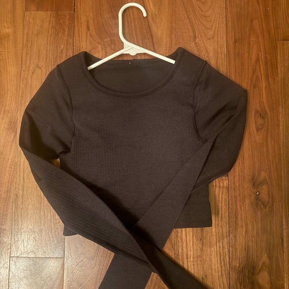 lululemon athletica black  Long Sleeve Top